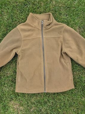Cabela's Kids Tan Full-Zip Fleece Jacket camping, Hiking, Hunting Layer